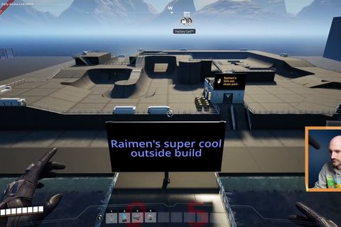 Unfortunately no alt text is available, but this is the thumbnail for content by Raimen referenced at 592 seconds into https://youtu.be/GyKJvfWIsD8, with the label "super cool outside build"