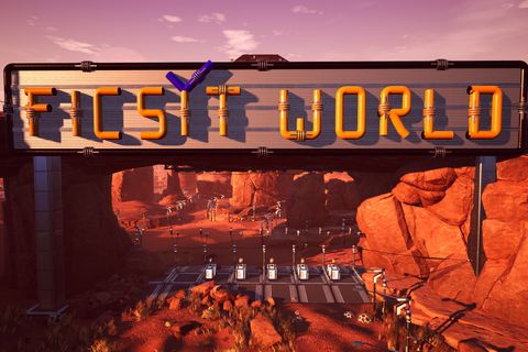 Welcome to Ficsit World, please be sure to purchase your hazmat suit and filters to fully enjoy your visit!