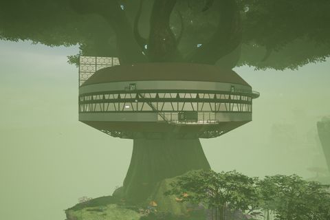 This week I made a small outpost in the Titan Forest: A Semi-Automatic Biofuel Factory, wrapping around a Titan tree