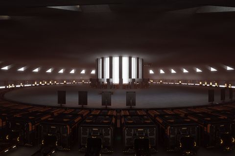 All base resources are supplied to this room. In the center is the main recycler of excess resources.
PS: I'll show you the base when I'm finished (its size is huge)