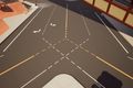 It took me a couple minutes to figure out how to get the colors right for the stripes on a 1-lane-to-2-lane-3-way intersection, so, like a good engineer, I am documenting my work so that it can be replicated.