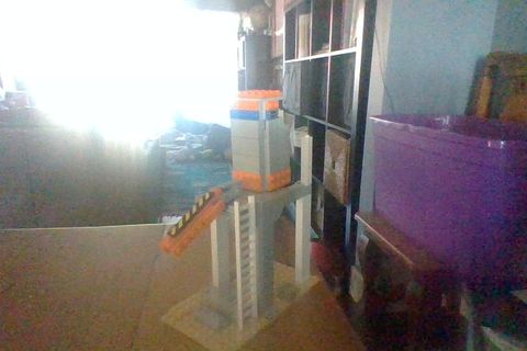 my new Lego project: miner Mk 1 (all white is supposed to be light Gray)