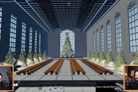 Unfortunately no alt text is available, but this is the thumbnail for content by @DrawingXaos referenced at 2650 seconds into https://youtu.be/oomk-UsTbhA, with the label "Harry Potter xmas Hogwarts great hall"