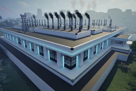 First Aesthetic Build(Coal Power Plant)