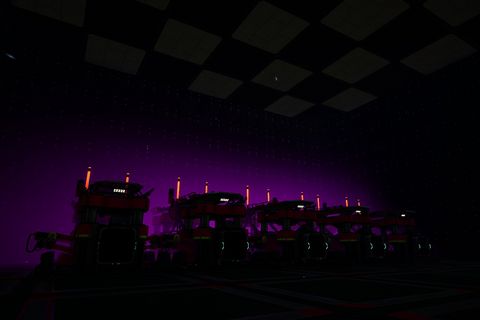Been experimenting with mood lighting. I think I've nailed down my new factory's flair.