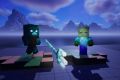 Image from the game Satisfactory featuring a depiction of baby characters from the Minecraft franchise.