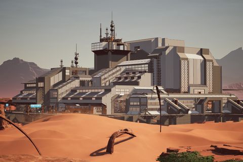 Main factory inspired by artwork shown on Satisfactory Youtube channel