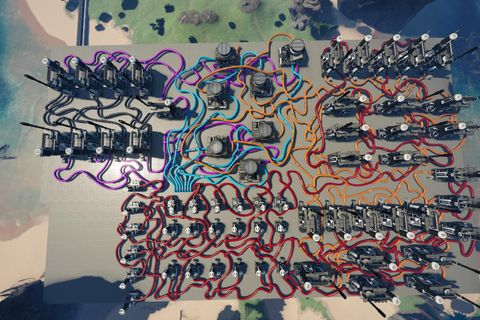 Decided to try out curve pipe build mode