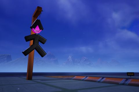 Image from the game Satisfactory featuring a scene of a witch hanging.