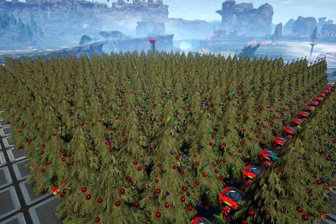 Give me all the presents!!! 263 trees going to produce 3945 presents. Step one complete!!!
